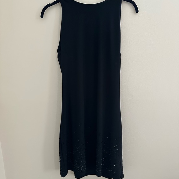 WHBM Black Embellished Sleeveless Sheath Dress - Picture 1 of 6